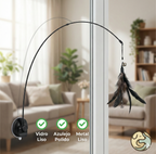 Liberte a Alegria de Quem Você Ama: Playground Vertical de 85cm com Penas e Guizo – Conforto e Diversão para o Coração da Casa!