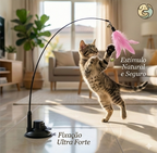 Liberte a Alegria de Quem Você Ama: Playground Vertical de 85cm com Penas e Guizo – Conforto e Diversão para o Coração da Casa!