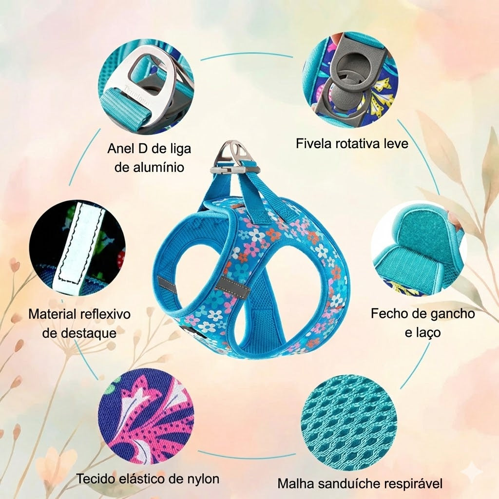 Peitoral Anti-Puxão Refletivo